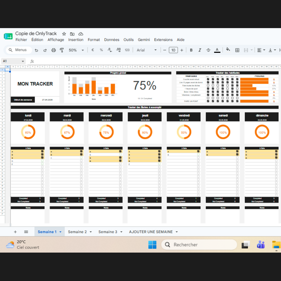 OnlyTRACK - Tracker de Productivité
