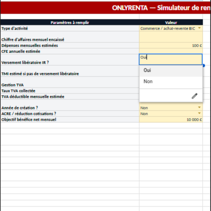 OnlyRENTA - Gestionnaire d'argent perso/pro